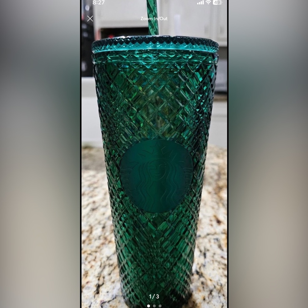green starbucks tumbler